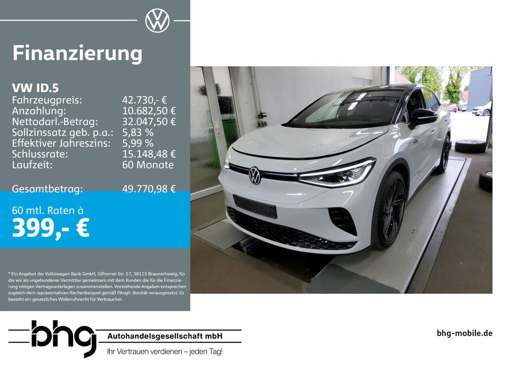 Bild des Angebotes Volkswagen ID.5 GTX 4MO- 77 kWh 1-Gang-Automatik