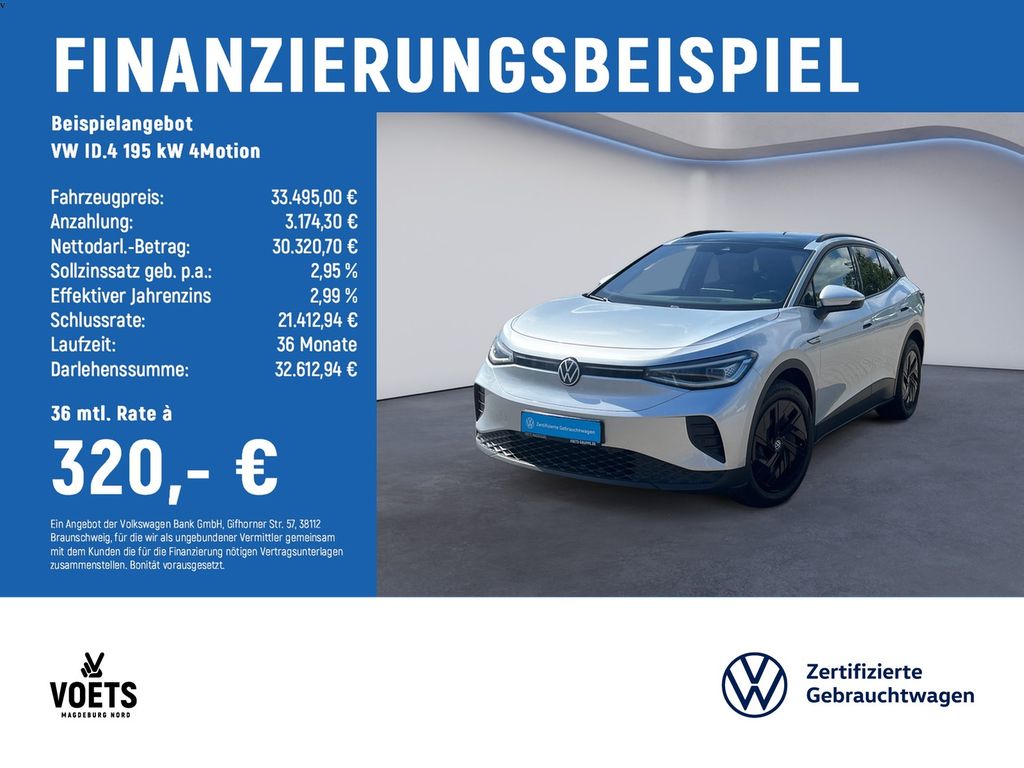 Bild des Angebotes Volkswagen ID.4 195 kW 4Motion Pro IQ-LIGHT+PANO+AHK+ACC
