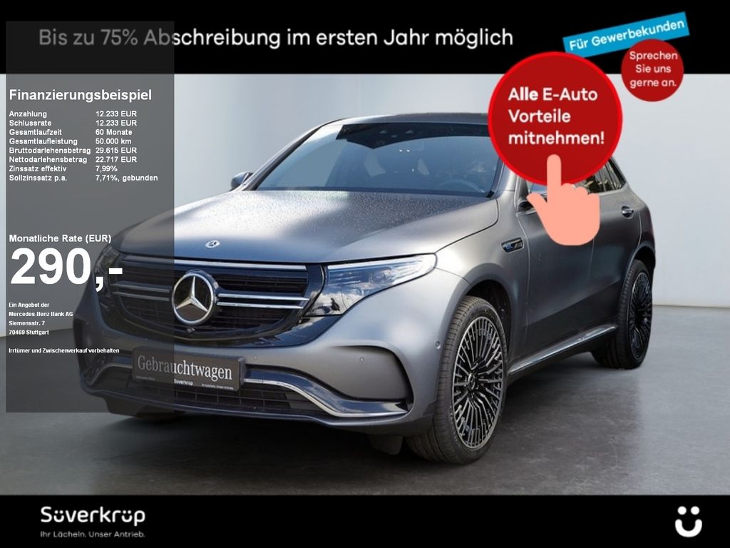 Bild des Angebotes Mercedes-Benz EQC 400 4M AMG AMG MEMO MULTI 360 AHK DISTR SPUR