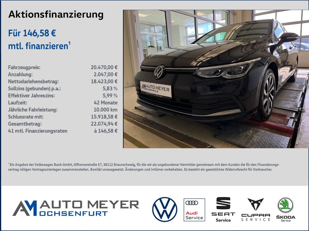 Bild des Angebotes Volkswagen Golf VIII ACTIVE 1.5 TSI Standhzg. HUD Navi LEDP