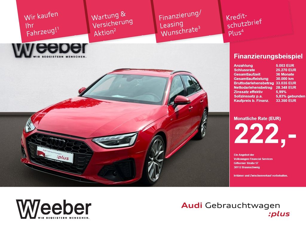 Bild des Angebotes Audi A4 Avant quattro S line *BLACKSTYLE*KAMERA*MATRI