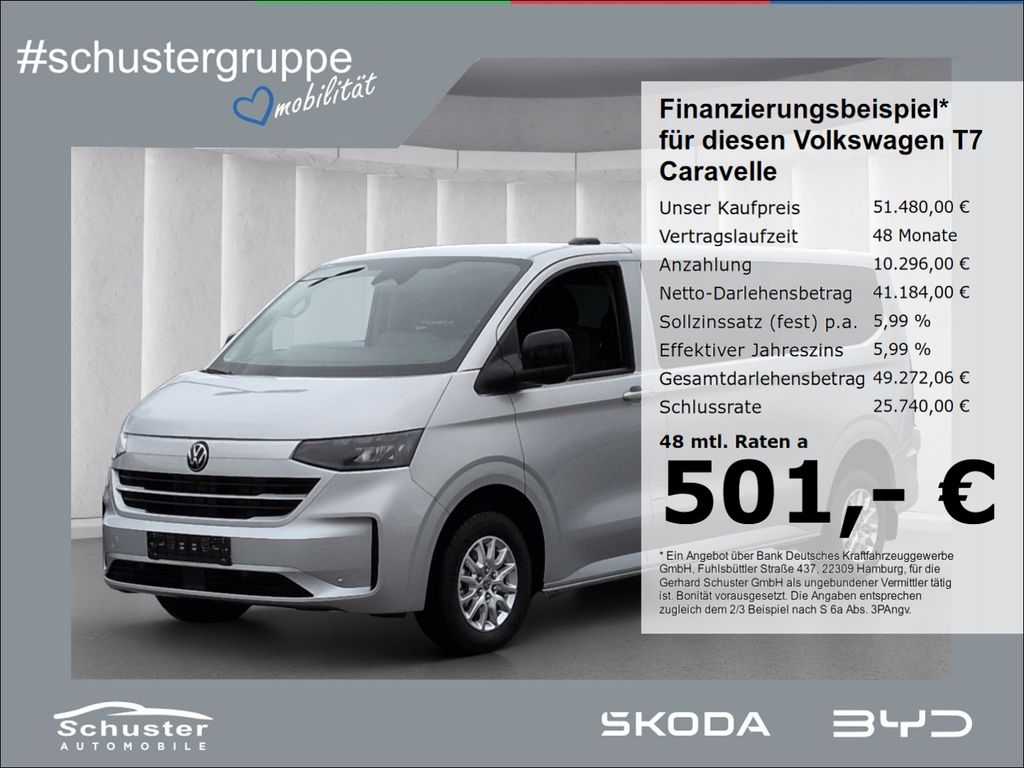 Bild des Angebotes Volkswagen T7 Caravelle LR Life 9Sitze TDI*Autom Temp R-Kam