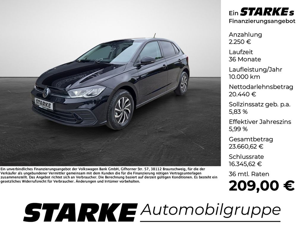 Bild des Angebotes Volkswagen Polo 1.0 TSI DSG Life  LED Kamera PDC LM Tempo K