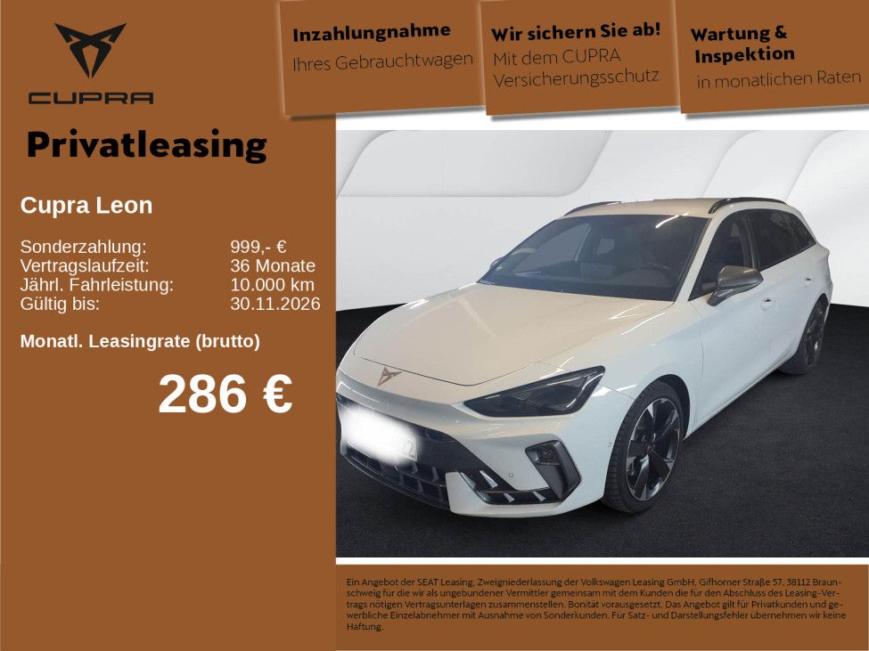 Bild des Angebotes Cupra Leon SP TSI DSG 4x4 ACC R-KAM KEYLESS LED NAVI