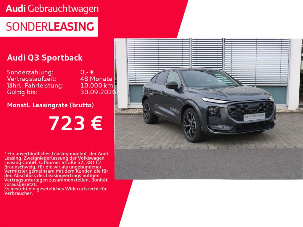 Bild des Angebotes Audi Q3 Sportback TFSI quattro S line*AHK*LED*ACC*