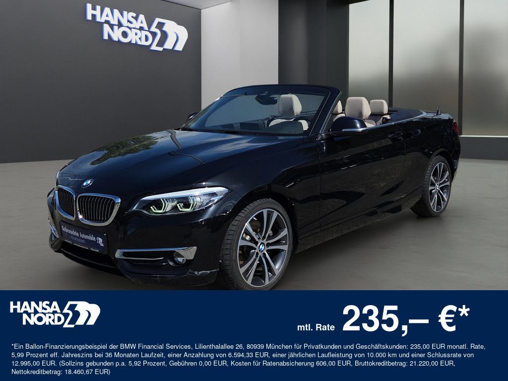 Bild des Angebotes BMW 230i Cabrio LUXURY LINE LED NAVI KAMERA PDC 18"