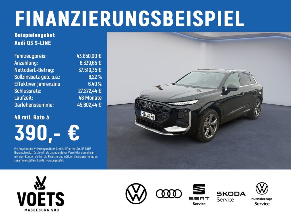 Bild des Angebotes Audi Q3 S-LINE TFSI 110 kW 19ZOLL+SONOS+LEDER+PANO