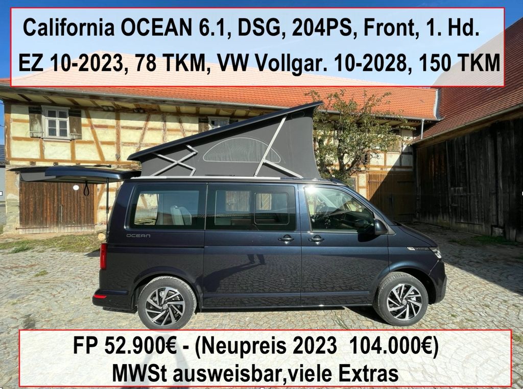 Bild des Angebotes Volkswagen T6.1 Cali Ocean, .VW Voll Gar.10/28 bis 150 TKM
