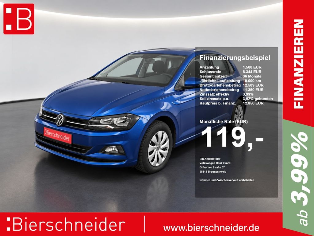 Bild des Angebotes Volkswagen POLO 1.0 TSI 80 PS COMFORTLINE PDC+SZH+PDC+APPc.