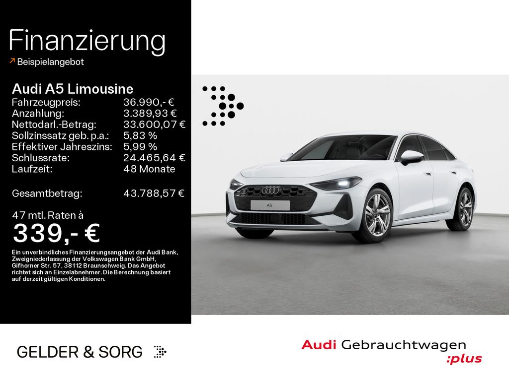 Bild des Angebotes Audi A5 Limousine TDI 150 kW Business*LED*RFK*ACC*