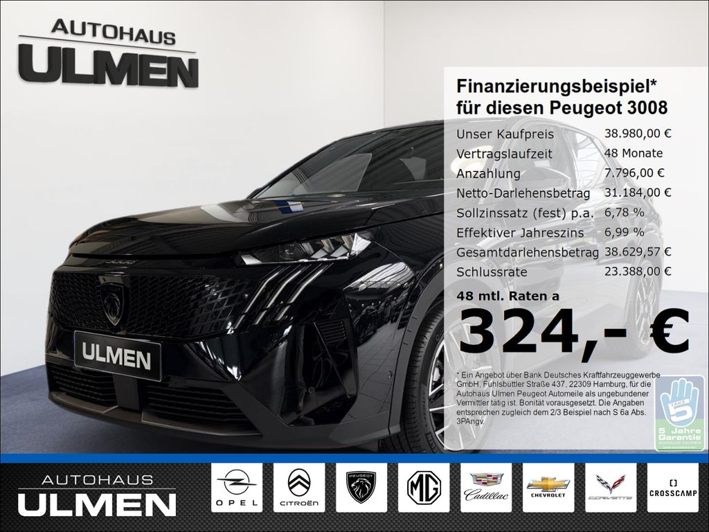 Bild des Angebotes Peugeot 3008 Hybrid 145 GT Exclusive El. Panodach Navi D