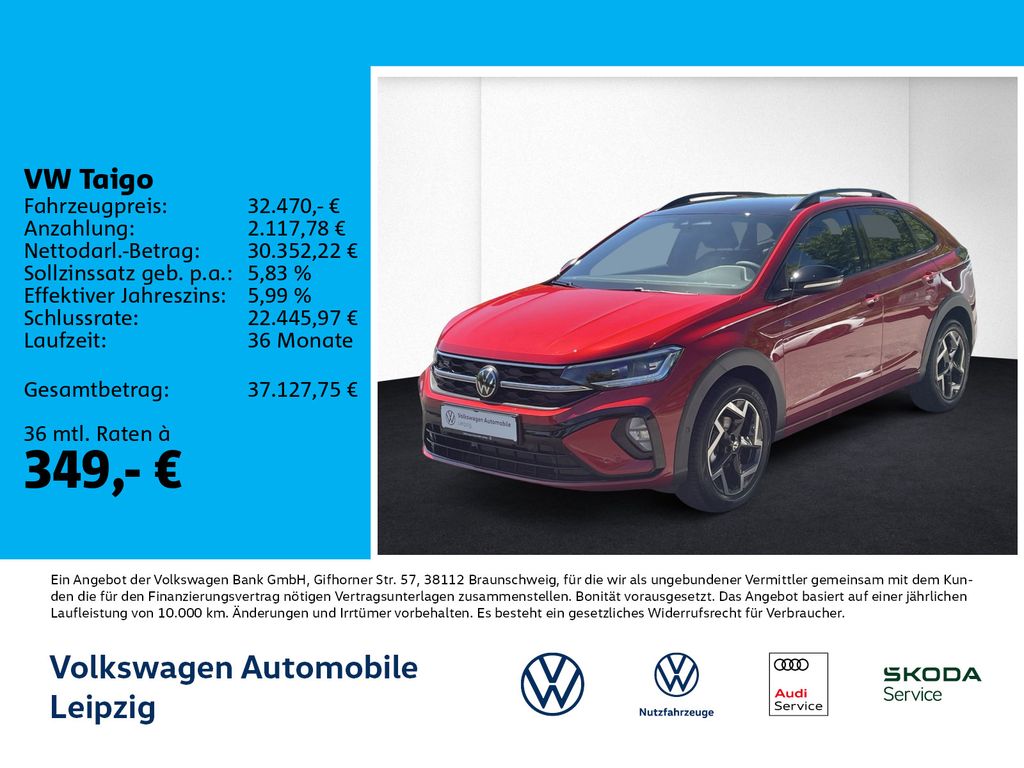 Bild des Angebotes Volkswagen Taigo R-Line 1.5 l TSI 110 kW DSG*CLIMA*KESSY