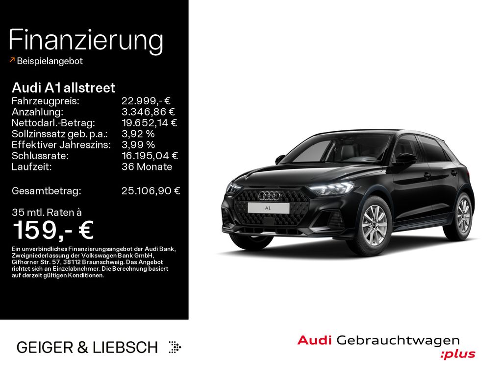 Bild des Angebotes Audi A1 allstreet 30 TFSI*LED*SHZ*PDC*VIRTUAL*KLIMA