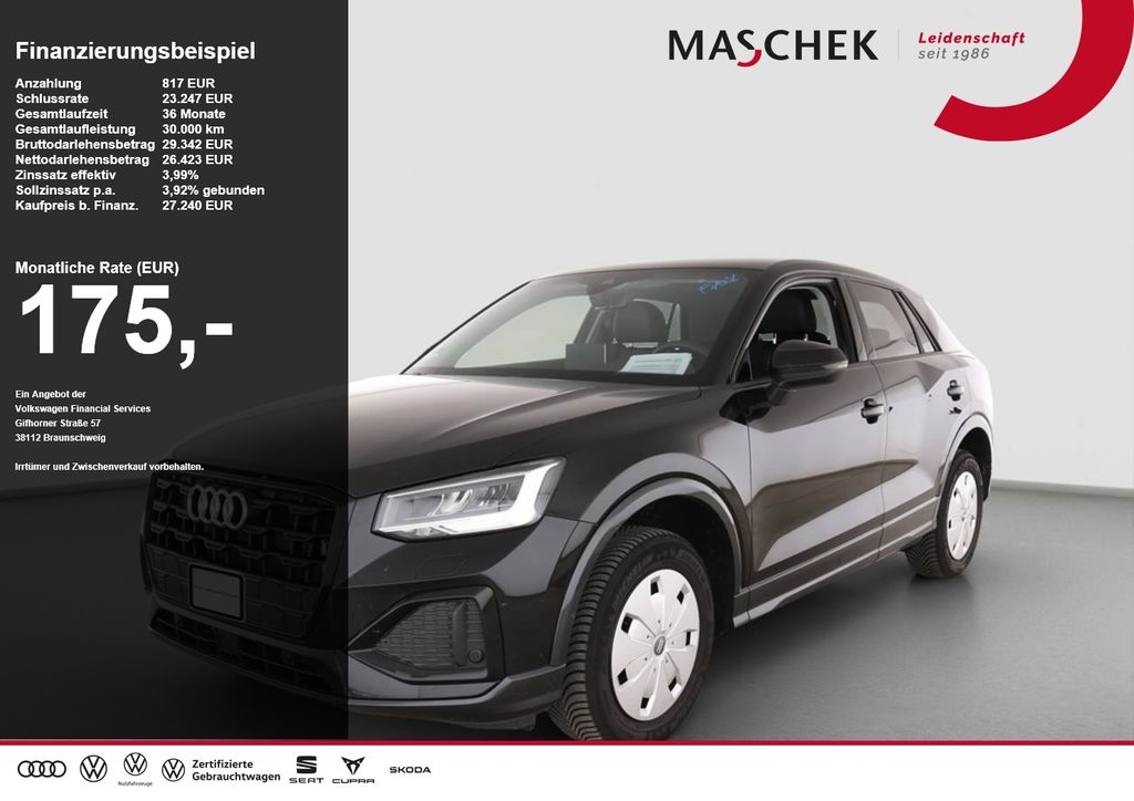 Bild des Angebotes Audi Q2 35 TFSI S tronic Black inkl. WR R-Cam Naviplu