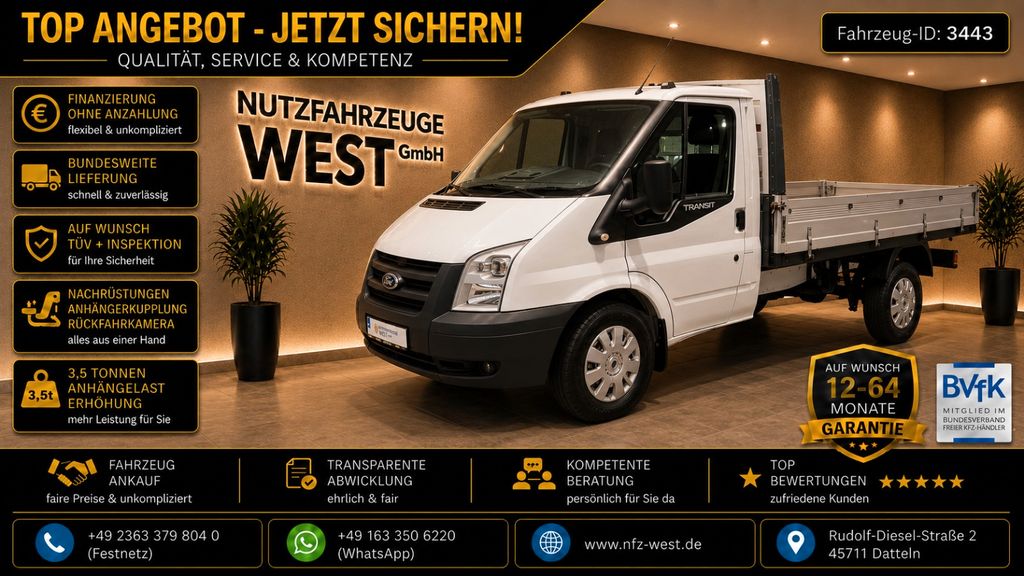 Bild des Angebotes Ford Transit 2,4 D Pritsche Lang *TÜV-2027*