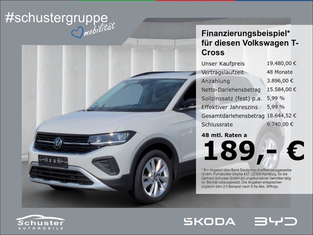 Bild des Angebotes Volkswagen T-Cross GOAL 1.0TSI*LED ACC digCockp SHZ AppConn