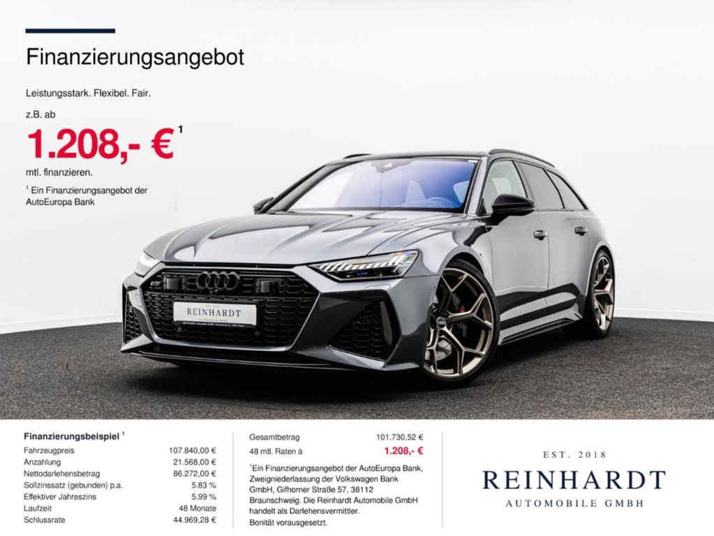 Bild des Angebotes Audi RS6 AVANT PERFORMANCE ACC/PANO/RS-AGA/RS-SITZE
