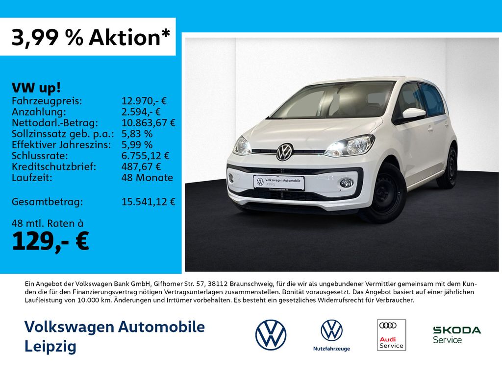 Bild des Angebotes Volkswagen up! move up! 1.0 *Maps & More*Rear View*PDC*