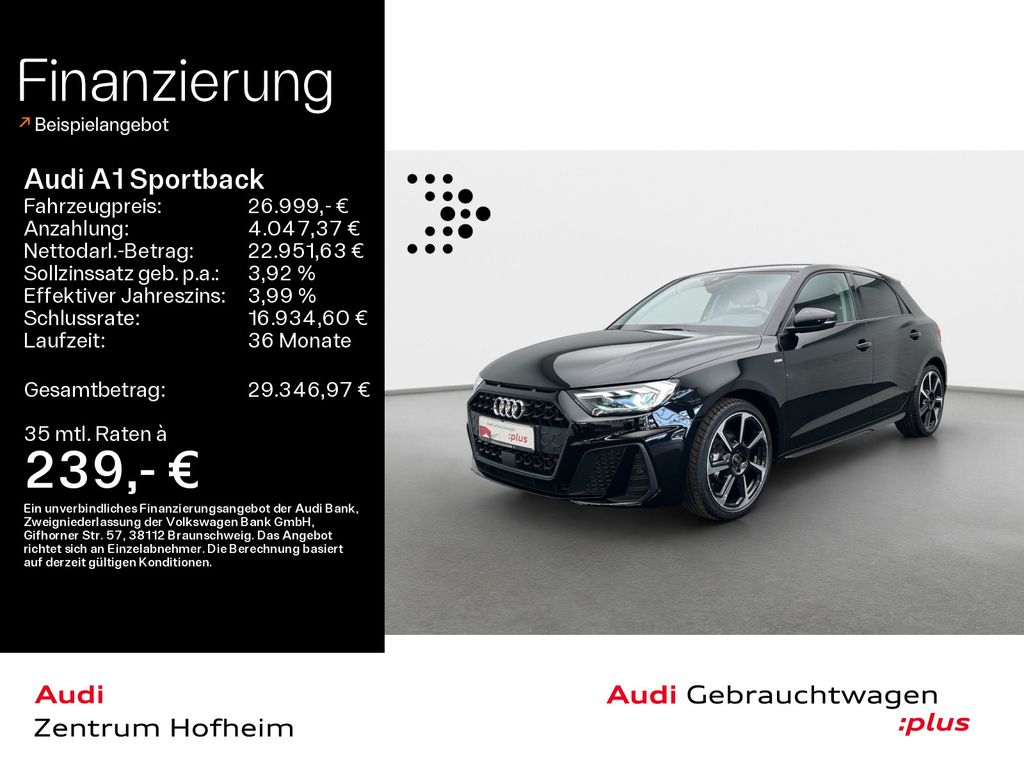 Bild des Angebotes Audi A1 Sportback 25 TFSI 2x S line S tro*LED*Virtual