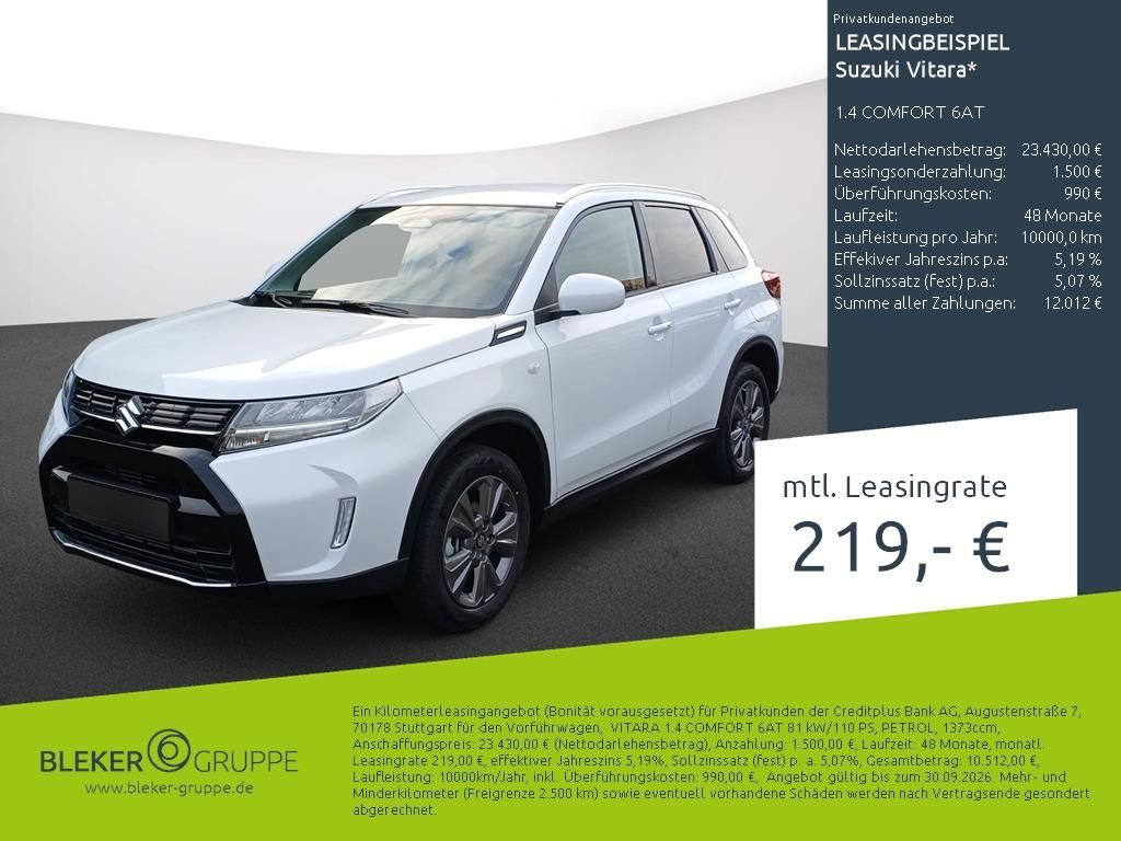 Bild des Angebotes Suzuki Vitara 1.4 COMFORT 6AT