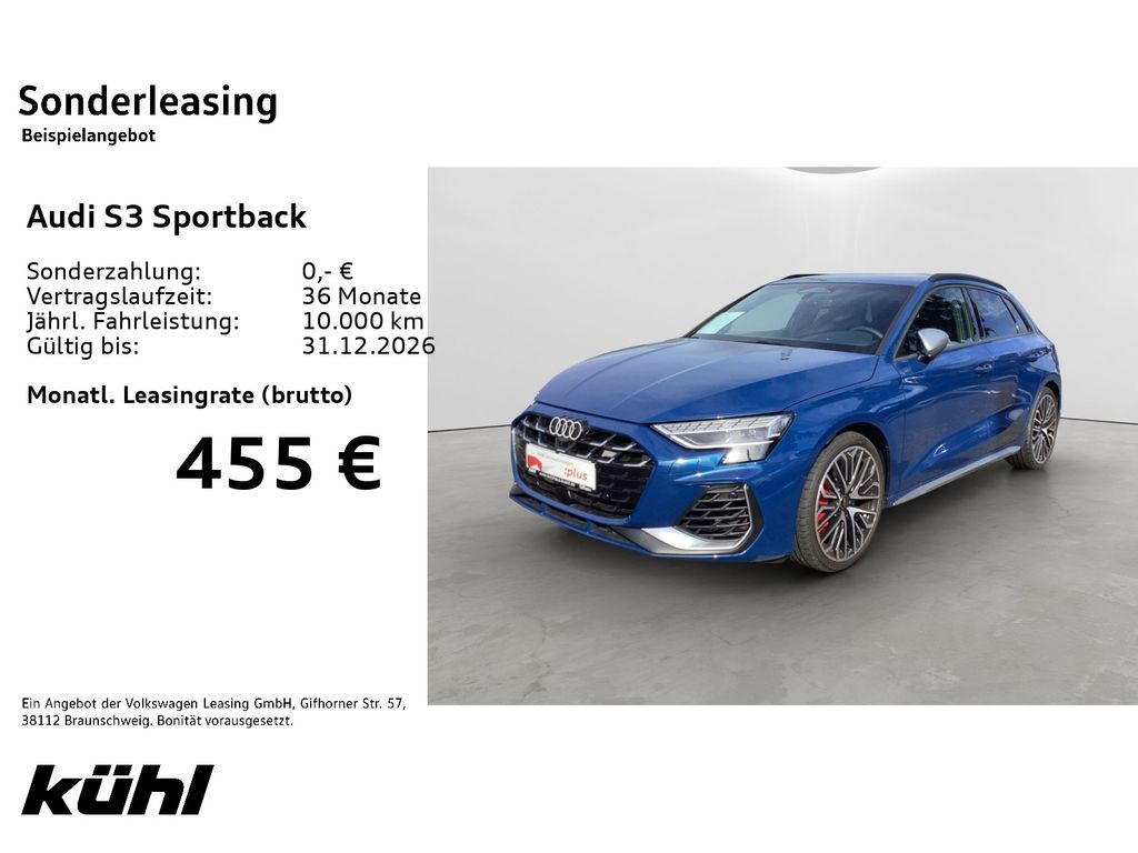 Bild des Angebotes Audi S3 Sportback 2.0 TFSI Q S tronic Matrix/ACC/360°