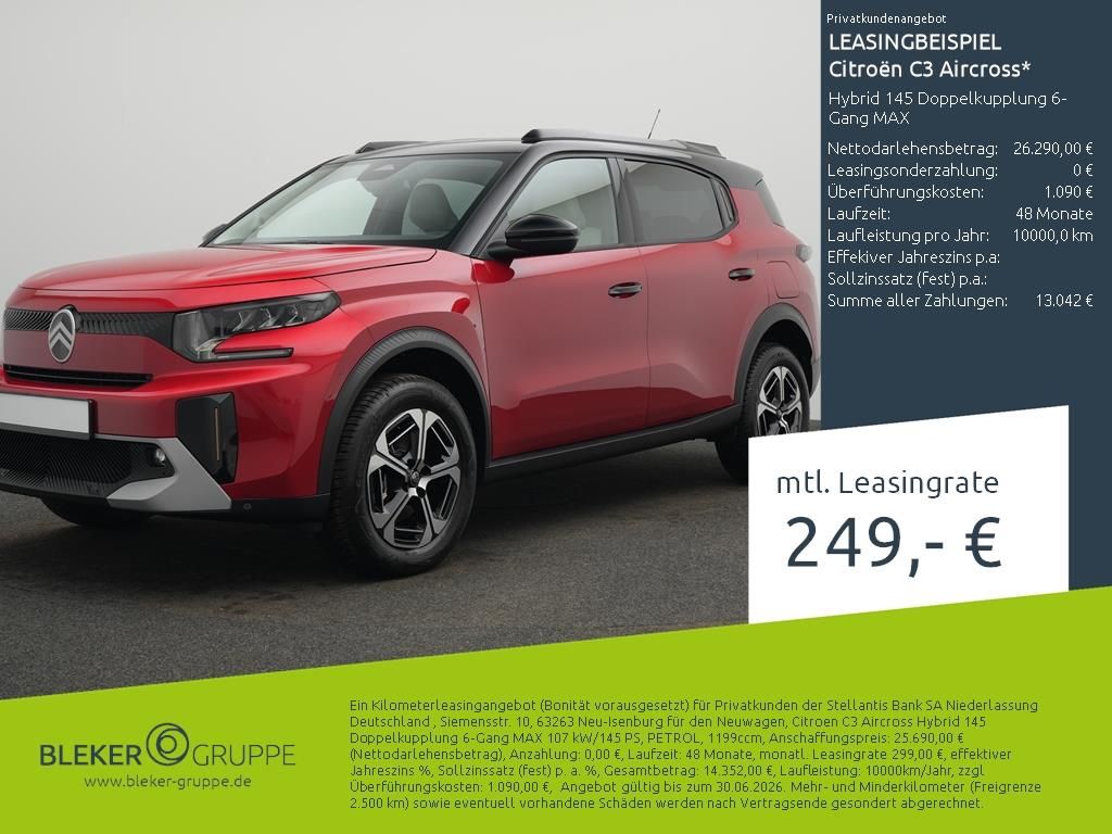 Citroën C3 Aircross Hybrid 145 Doppelkupplung 6-Gang MA