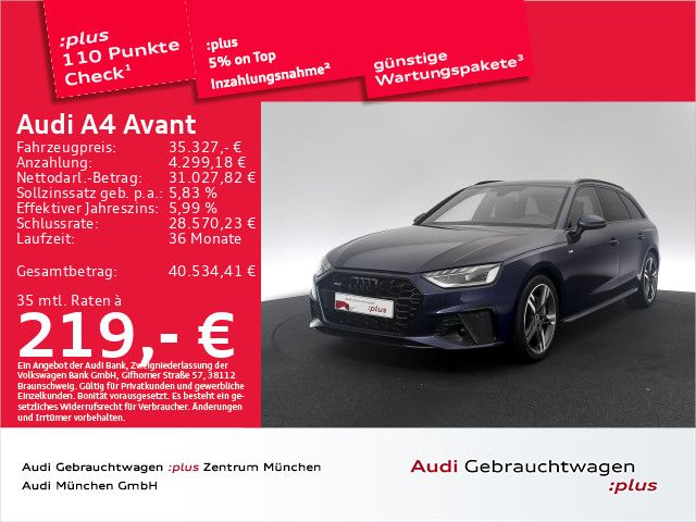 Bild des Angebotes Audi A4 Avant 40 TFSI qu. S tronic 2x S line StdHzg/A