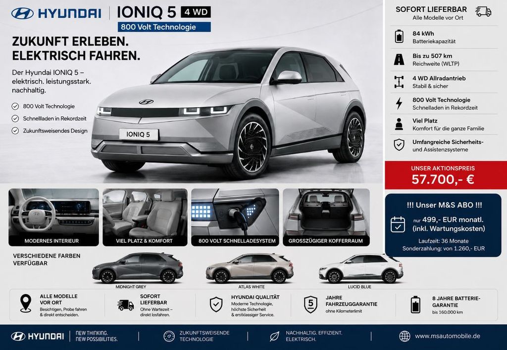 Bild des Angebotes Hyundai IONIQ 5 800 Volt Technik  Exklusiv