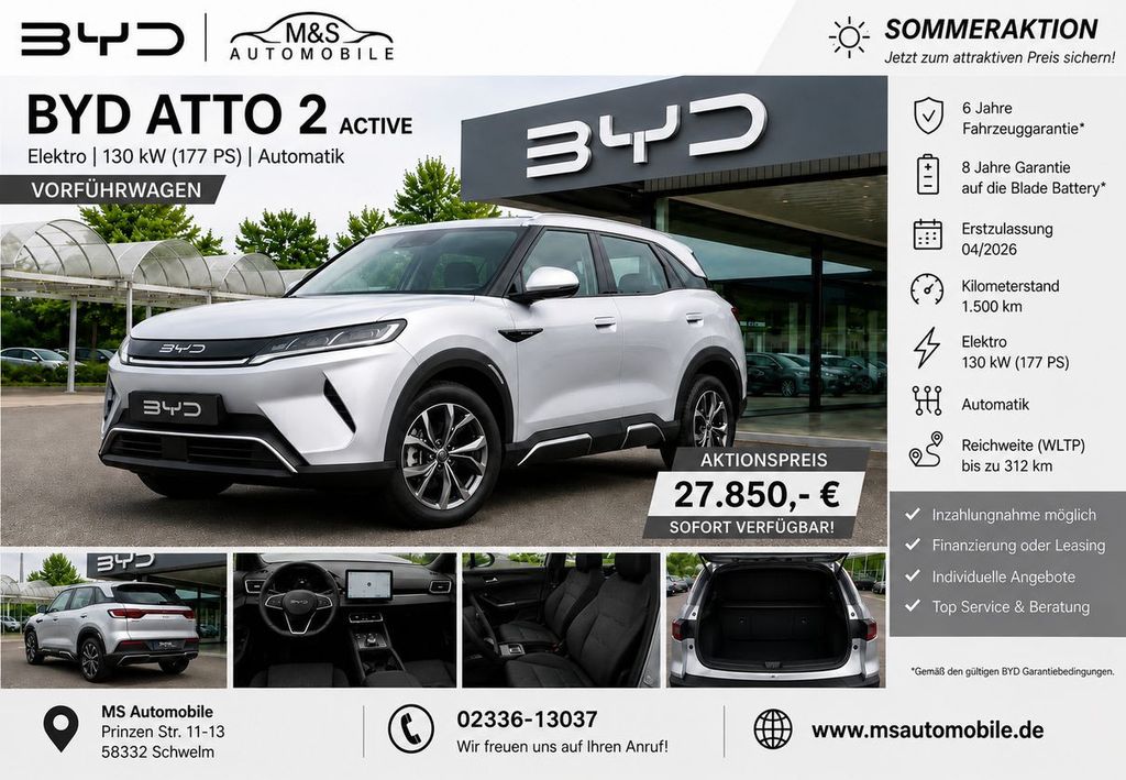 Bild des Angebotes BYD ATTO 2 Active °Vorführwagen-Sommer Aktion°