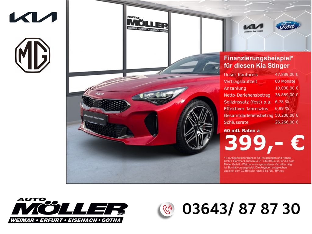 Kia Stinger GT 3.3T Glasdach BASTUCK 360°Kamera ACC