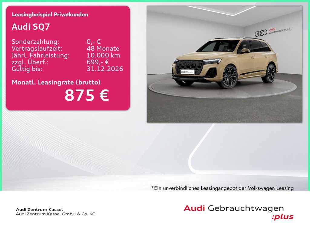 Bild des Angebotes Audi SQ7 4.0 TFSI qu. Laser B&O Pano HuD AHK Kamera