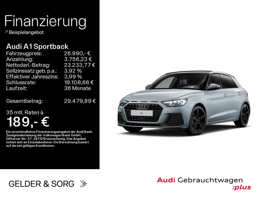 Bild des Angebotes Audi A1 Sportback 30 TFSI S line LED*ACC*Virtual*