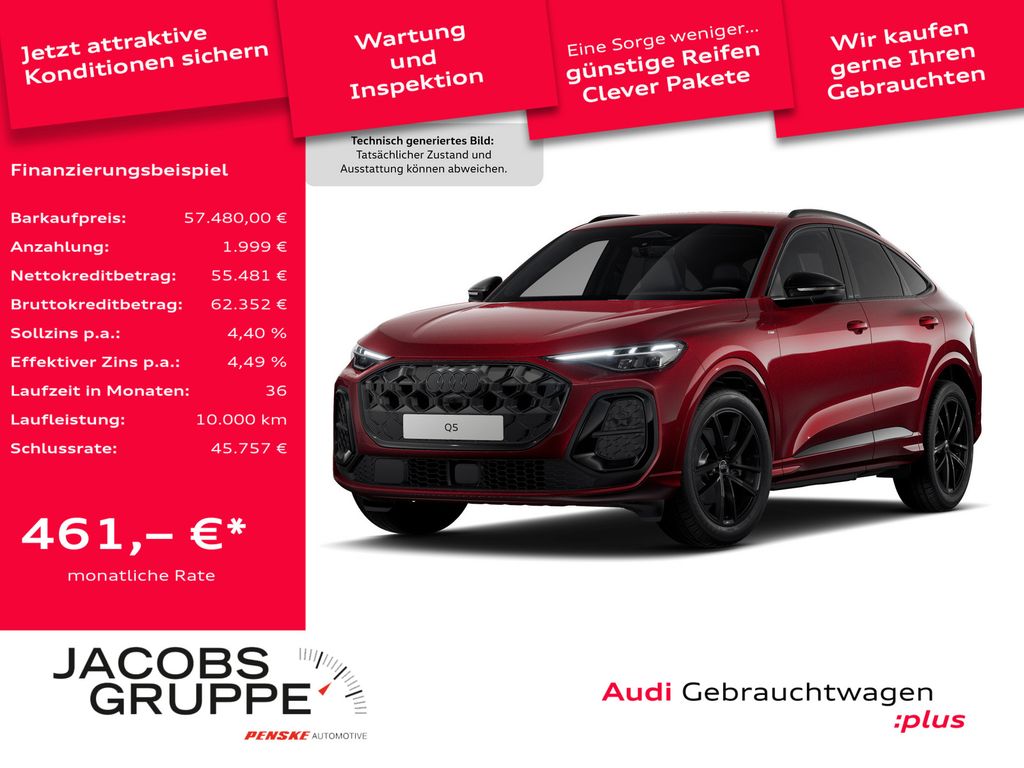 Bild des Angebotes Audi Q5 Sportback 2.0 TFSI 2x S line Black/360°/Matri