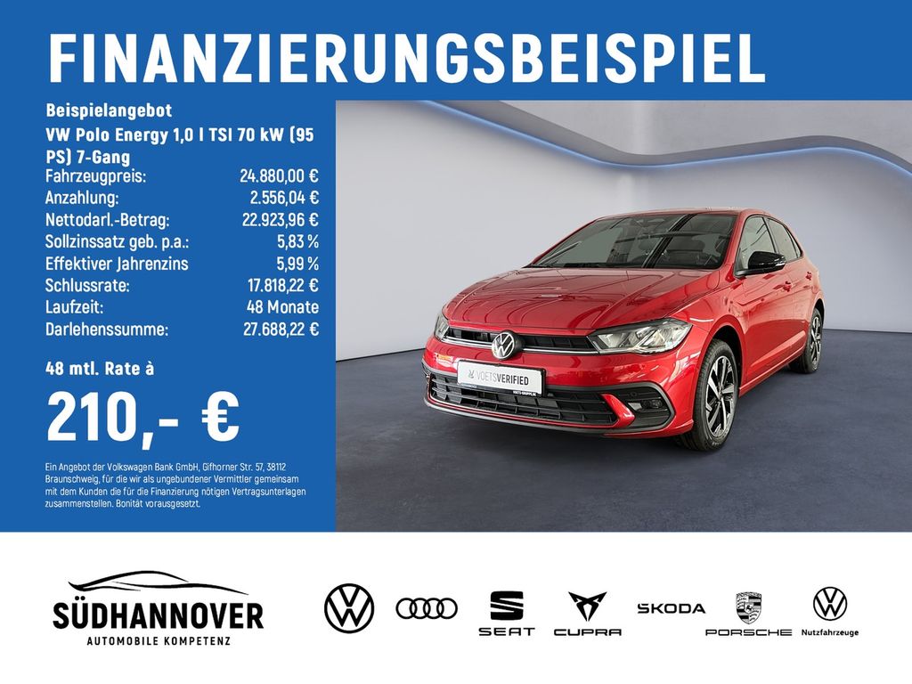 Bild des Angebotes Volkswagen Polo Energy 1,0 l TSI 70 kW (95 PS) 7-Gang Energ