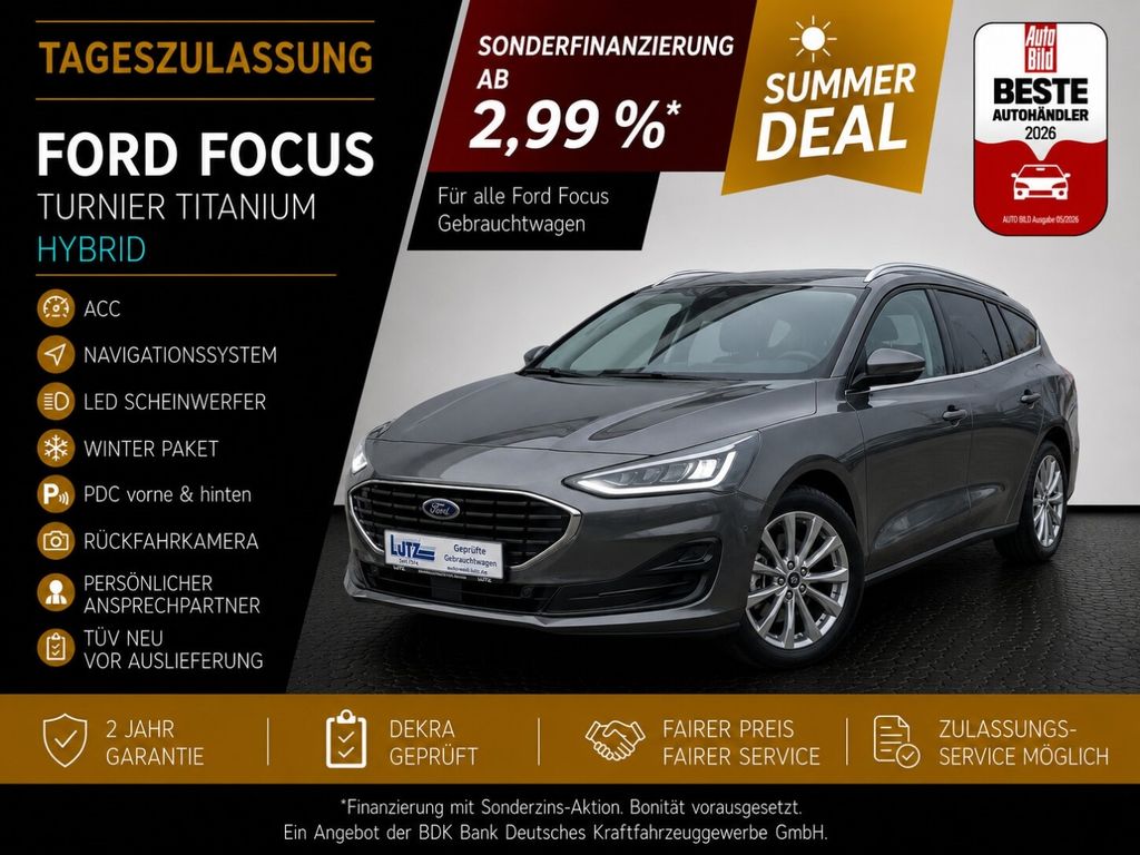Bild des Angebotes Ford Focus Turnier Titanium Hybrid ACC Navi LED Wipa