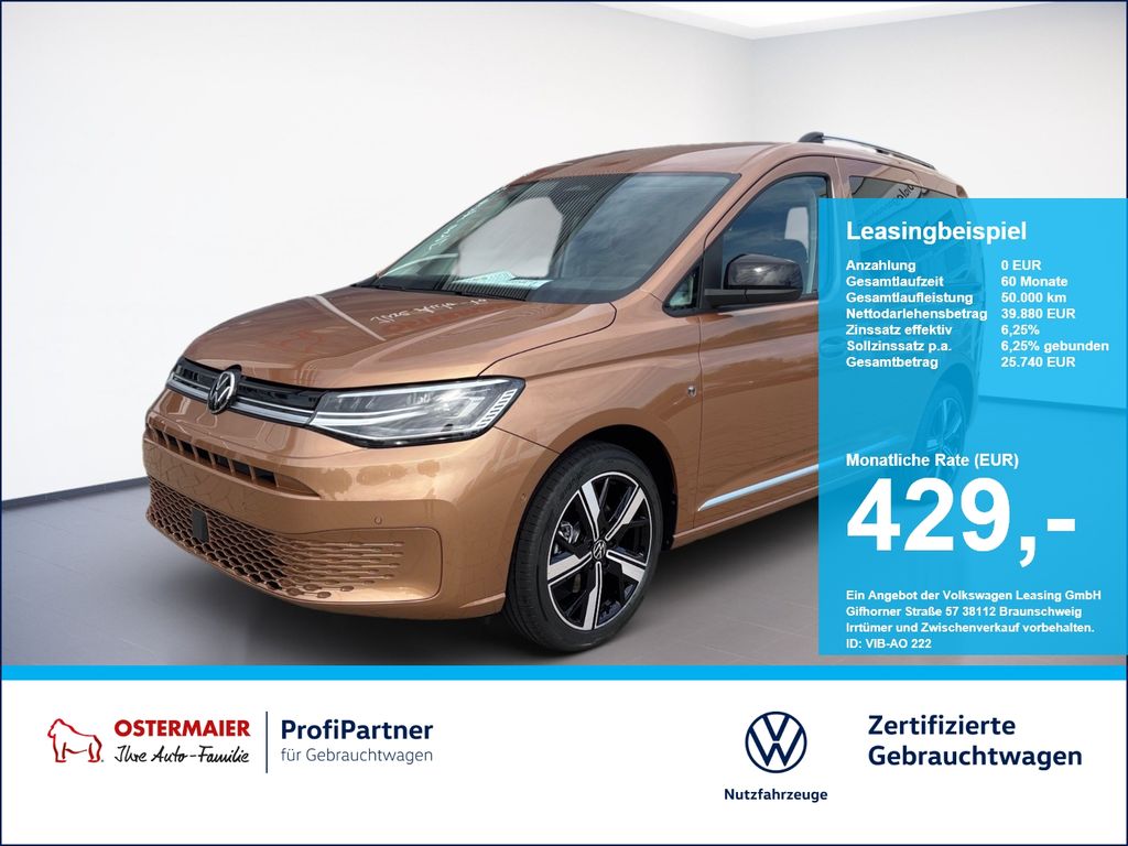 Bild des Angebotes Volkswagen Caddy STYLE 1.5TSI DSG AHK.NAVI.18 ALU.LED.SITZH