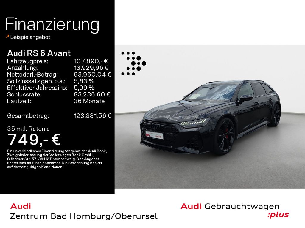 Bild des Angebotes Audi RS 6 Avant qu*Navi*Matrix*B&O*AHK*HUD*Pano*Virtu