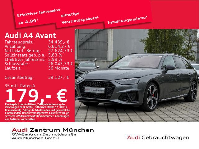 Bild des Angebotes Audi A4 Avant 40 TFSI S tronic S line competition+ AH