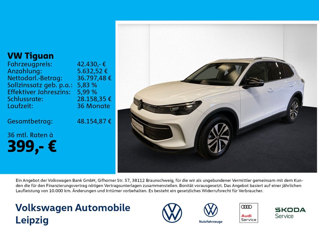 Bild des Angebotes Volkswagen Tiguan ENERGY 1.5 eTSI *DSG*AHK*LED-Plus*