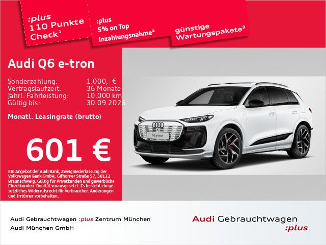 Bild des Angebotes Audi Q6 e-tron qu. S line Luftfed/AHK/Pano/B&O