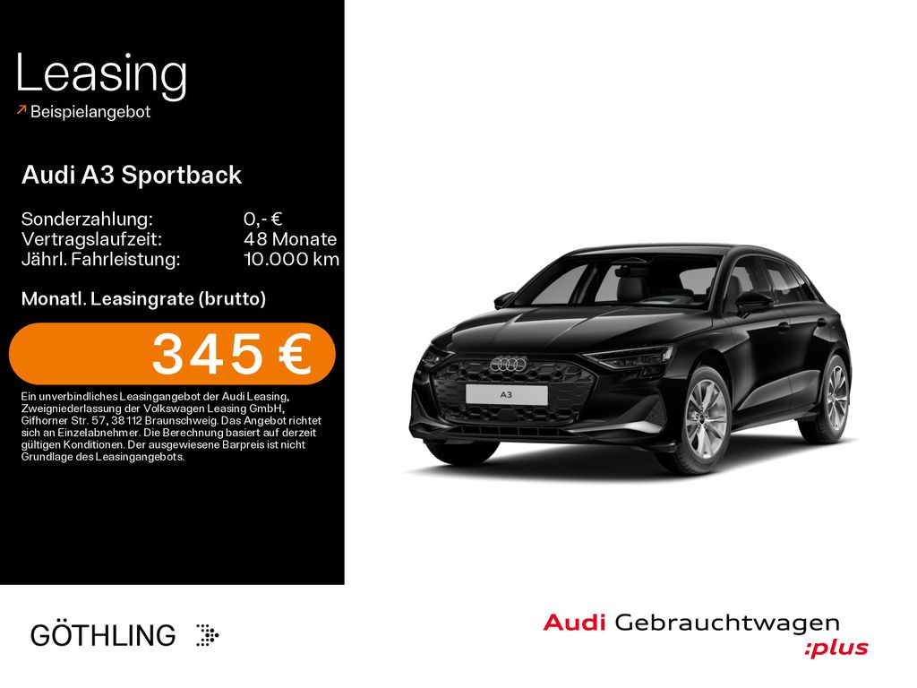 Bild des Angebotes Audi A3 Sportback TFSI 110 kW LED*HuD*SONOS*RFK*ACC