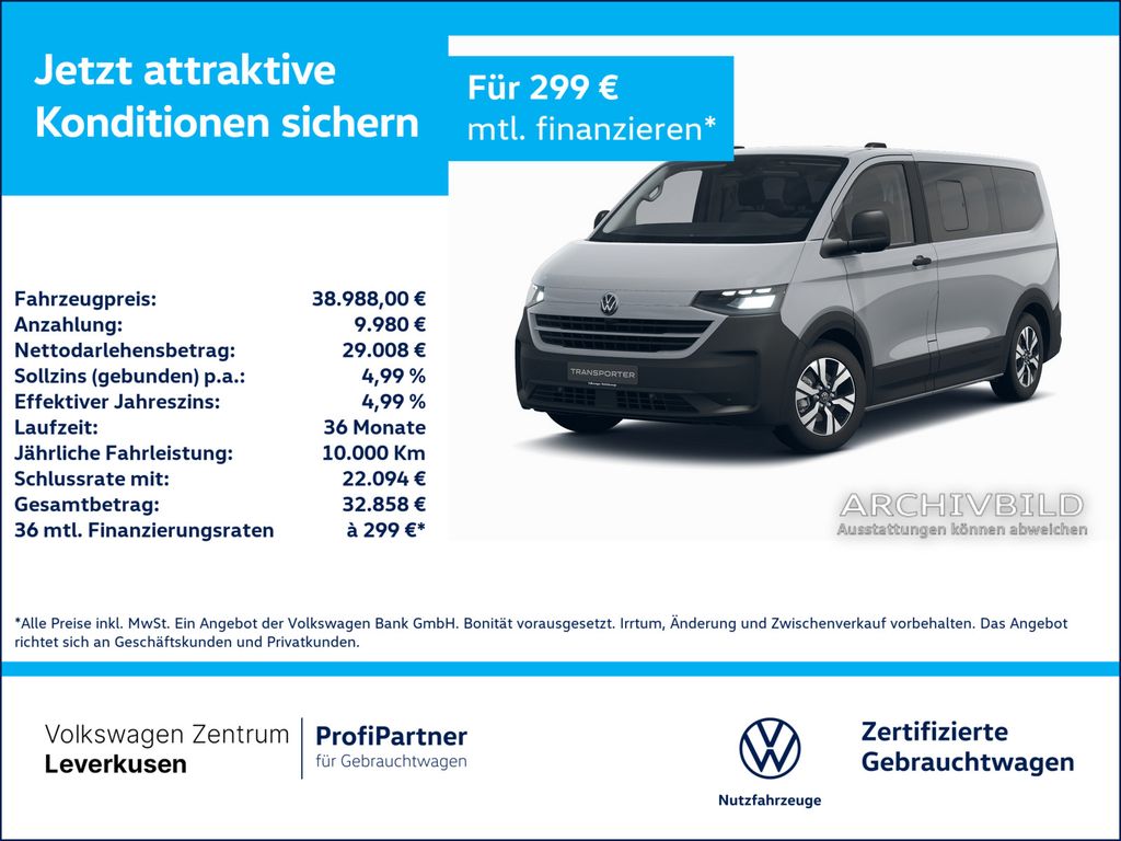 Bild des Angebotes Volkswagen T7 Transporter e-Kombi PanAmericana ACC NAVI KAM