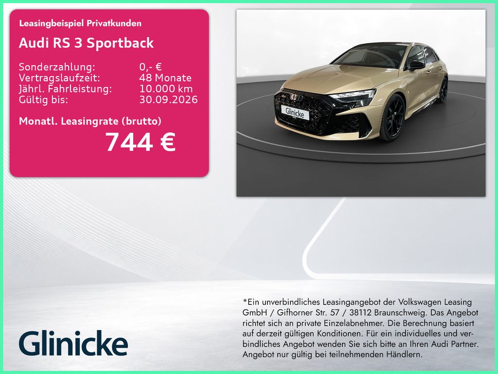Bild des Angebotes Audi RS3 Sportback exclusive RS-Abgas Pano  LM 19" RF