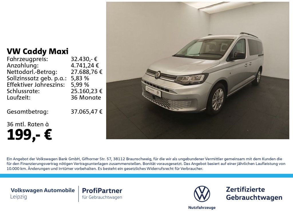 Bild des Angebotes Volkswagen Caddy Maxi Life 1.5 TSI *ACC*RFK*App*SHZ*PDC*