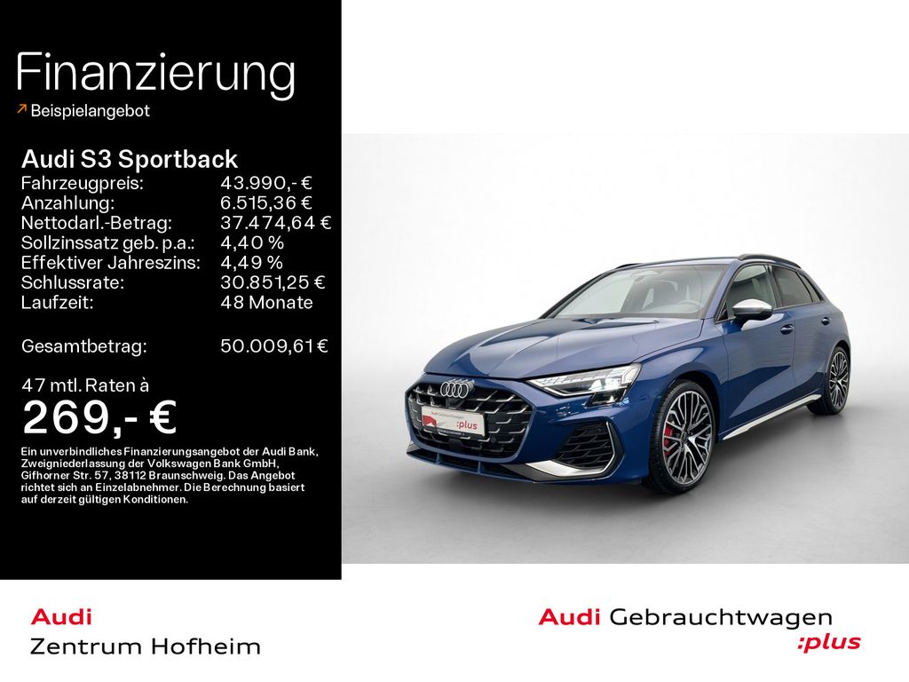 Bild des Angebotes Audi S3 Sportback TFSI S tro*Matrix*Virtual*Navi+*Spo