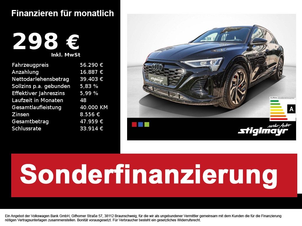 Bild des Angebotes Audi Q8 e-tron S line 55 quattro AHK+HUD+MATRIX+PANO