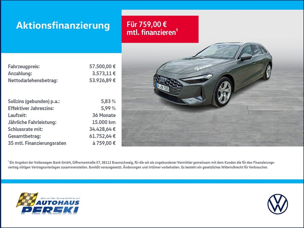 Bild des Angebotes Audi A5 Avant 2.0 TDI S-tronic  KLIMA, NAVI, MATRIX-L