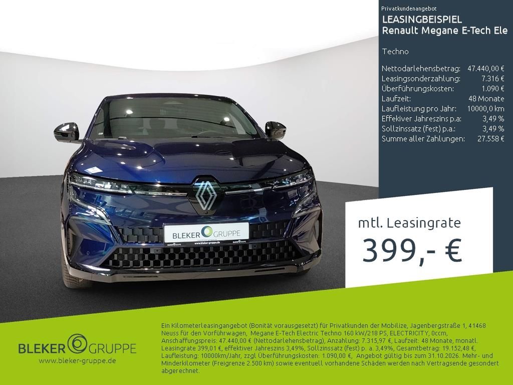 Renault Megane Electric Techno