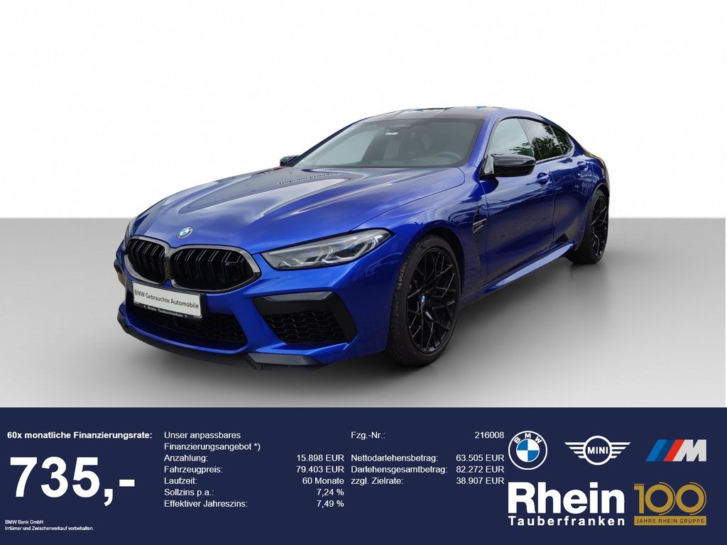 Bild des Angebotes BMW M8 Competition Gran Coupé LASER/360/SoftC/GAR/TV