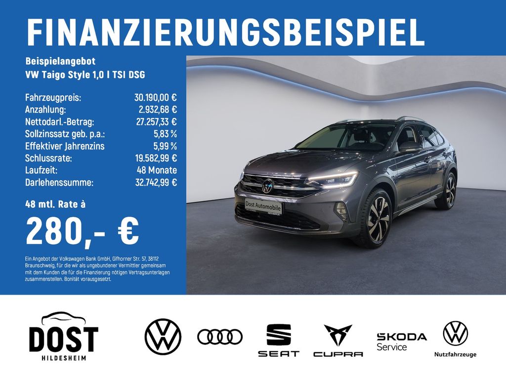 Bild des Angebotes Volkswagen Taigo Style 1,0 l TSI DSG IQ.LIGHT+KAMERA+AHK